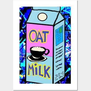 Blue Oat Milk Pop Art 23 Posters and Art